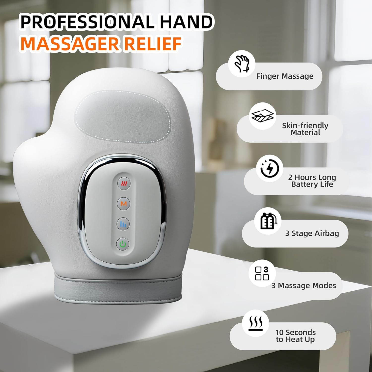 Compression Hand Massager with Heating