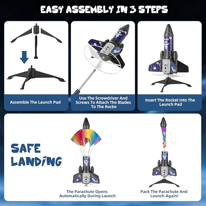 Rocket Launcher with parachute