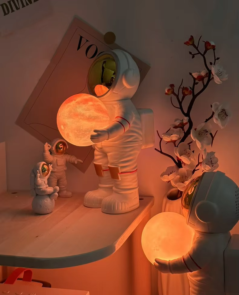 Astronaut 2in1 Moon Lamp with Bluetooth Speaker