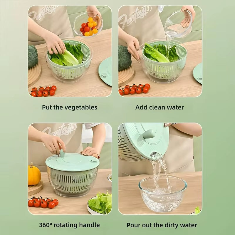 3 in 1 Salad Spinner Bowl
