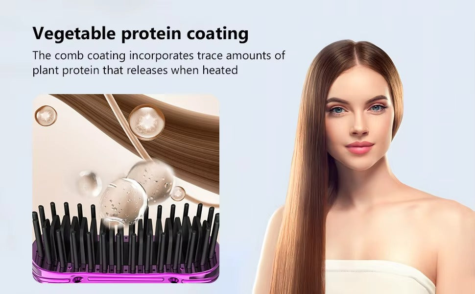 Portable Hair Straightener Brush