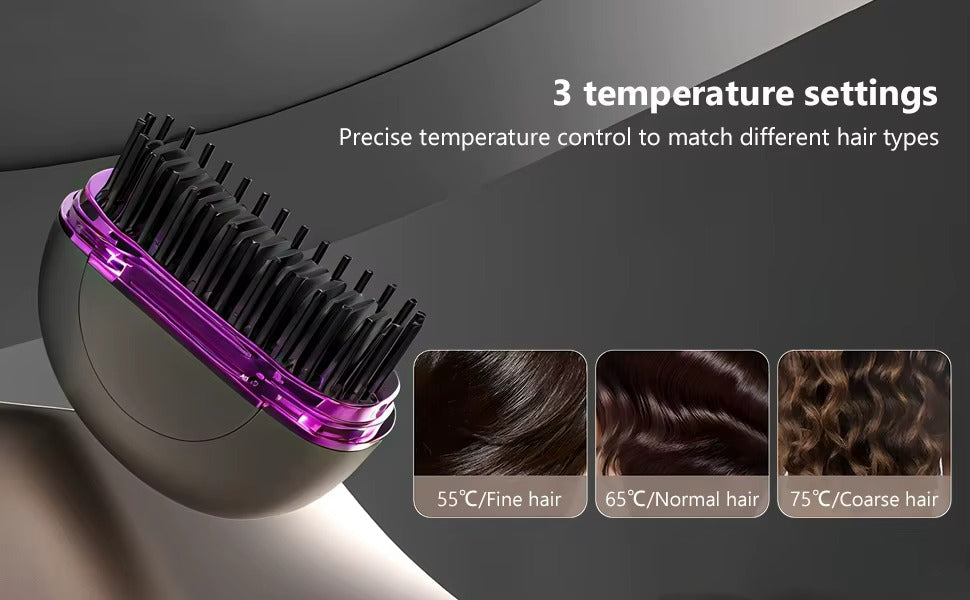 Portable Hair Straightener Brush