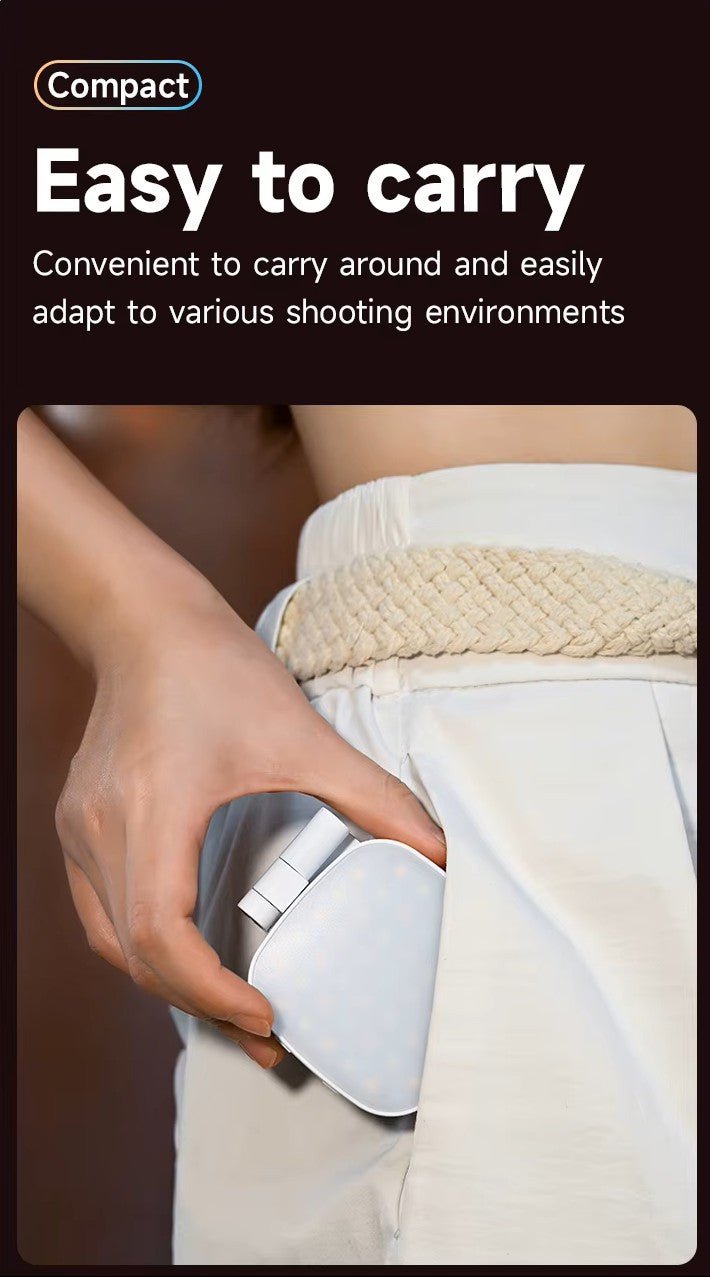 LED Magnetic Mirror Phone Holder